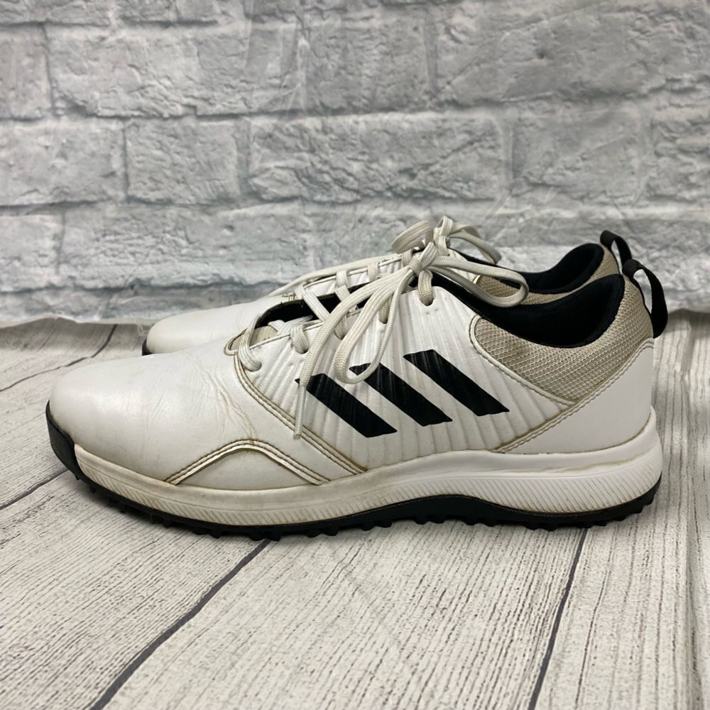 Adidas leather golf shoes w/tie laces mens size 7.5